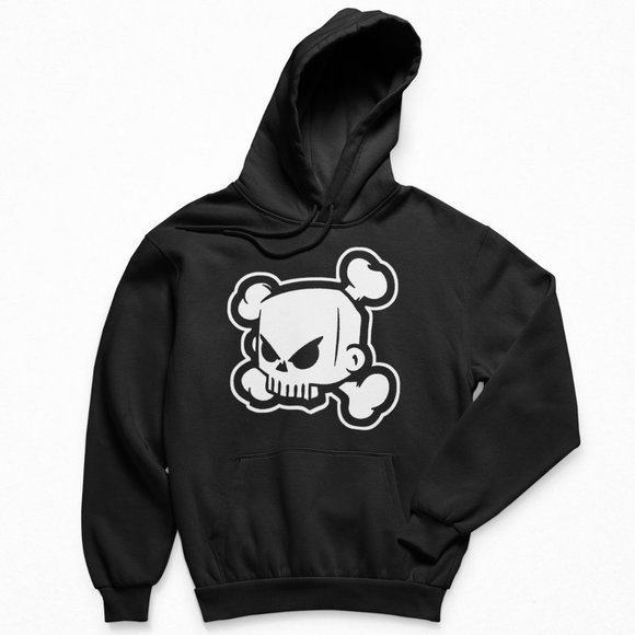 THE CAST NYC SKULL & CROSSBONES PULLOVER HOODIE main image 0